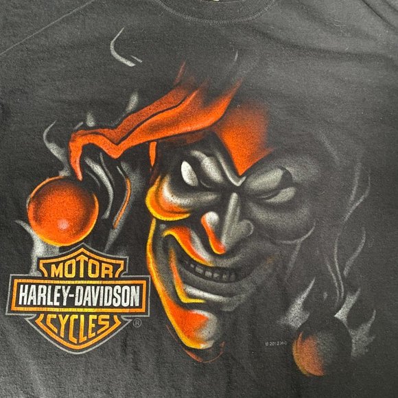 Harley Davidson Fort Myers Florida Black Joker Graphic Tee Shirt Men's XL - Picture 2 of 8